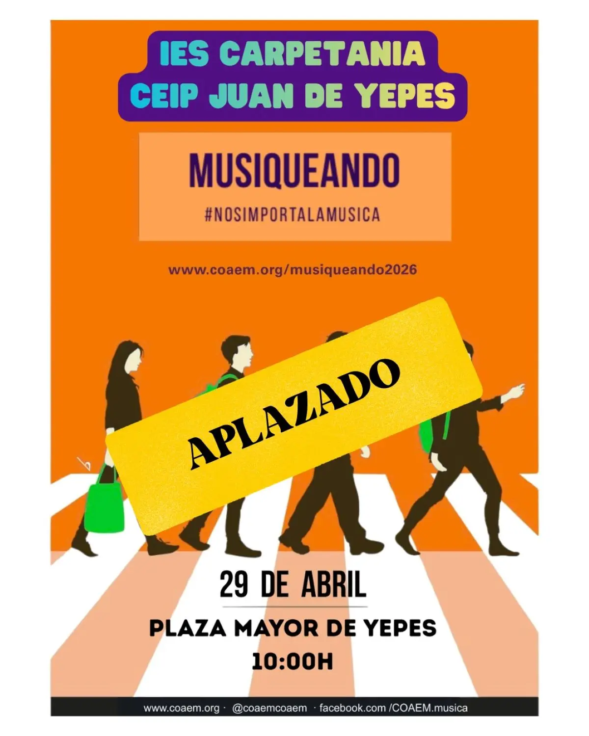 MUSIQUEANDO 2026 APLAZADO AL 6 DE MAYO